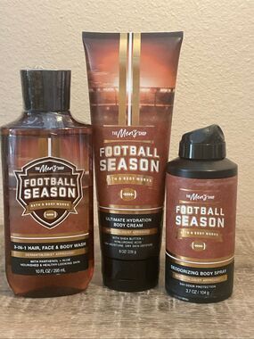 Bath and Body Works Men’s FOOTBALL SEASON 3 Piece Set